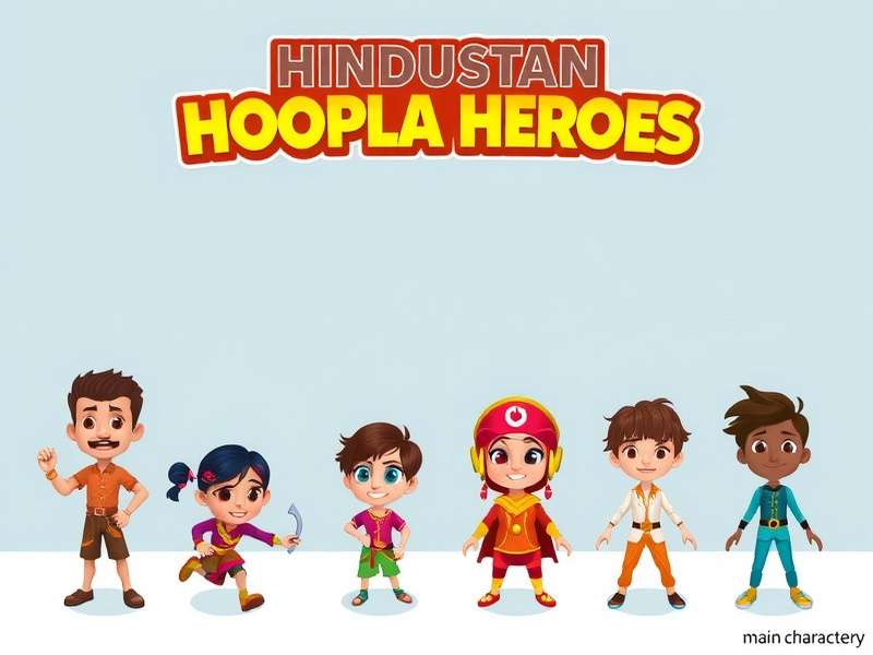 Hindustan Hoopla Heroes character lineup